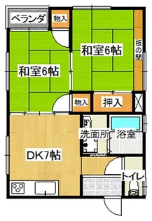 レジデンス古田 102号室【1階】の間取り