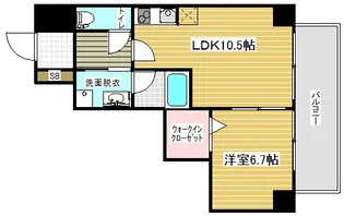 エスタンシア元町【6階】の間取り