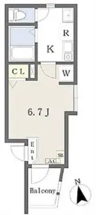 MELDIA保土ヶ谷【2階】の間取り