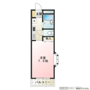 メゾン・ド・ビアンカ【2階】の間取り
