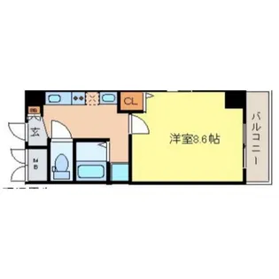 アルビオン西梅田【5階】の間取り