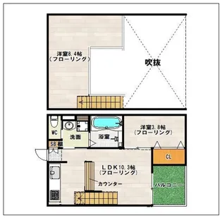 DreamStage香椎Oase【2階】の間取り