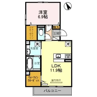 グランツ【3階】の間取り