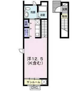 アシェイドライン・E【2階】の間取り