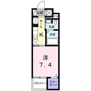 ブルージュ【4階】の間取り