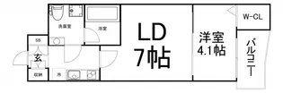 ミュプレ北浜EAST【13階】の間取り