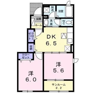 フラン・ヴィラージュ【1階】の間取り