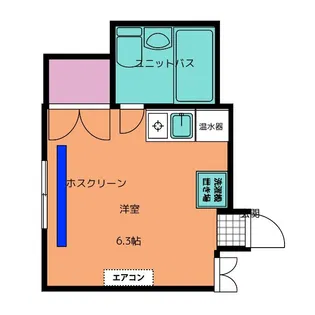 ホスティ山田【3階】の間取り