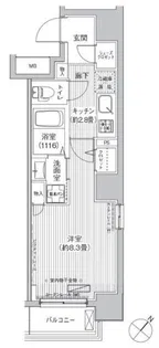 エムズサニーパレス月島【7階】の間取り