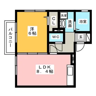 グリーンピア万場V【2階】の間取り