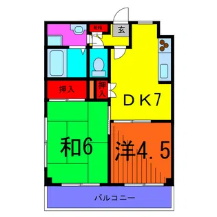 リムジェールピエス【5階】の間取り