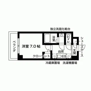 ジュネス太閤【2階】の間取り