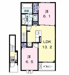 エスペランサ【2階】の間取り