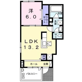 爽美苑B【1階】の間取り