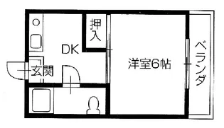 太平マンション【4階】の間取り