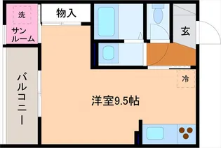 クレール・ド・龍助【1階】の間取り