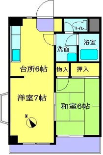 ラ・フォーレ増田【2階】の間取り