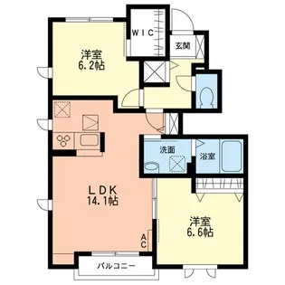 レジダンスA【1階】の間取り