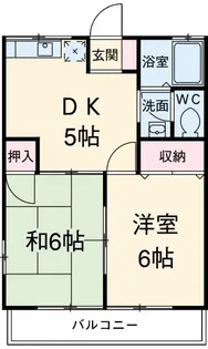 天神ハイツ【2階】の間取り