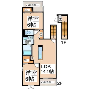 トゥインクルの間取り