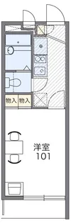 レオパレスM2【1階】の間取り