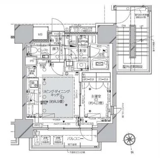 ピアース渋谷【8階】の間取り
