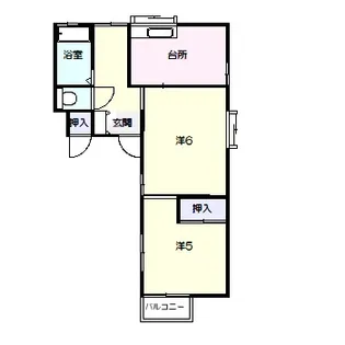 コーポ・S(コーポエス)【2階】の間取り
