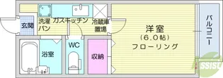 オアシス長町B【1階】の間取り