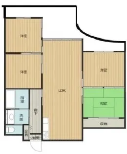 大阪府箕面市桜4【マンション】の間取り