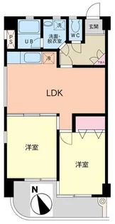 第3根岸ハイツ【4階】の間取り