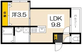 エミネンス隅の浜【2階】の間取り