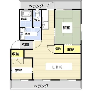 コーポ水崎【3階】の間取り