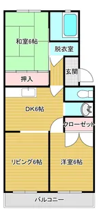 エステートリバー【2階】の間取り