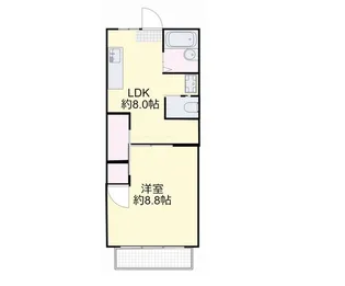 春日町マンション【4階】の間取り