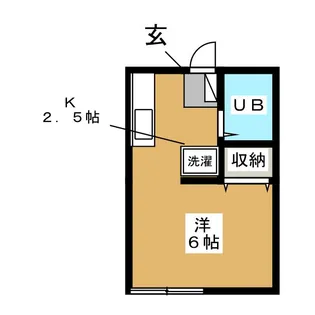 ニューハイツマツモト【1階】の間取り