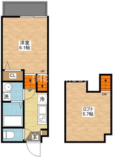 デ・クメール新大村駅前【1階】の間取り
