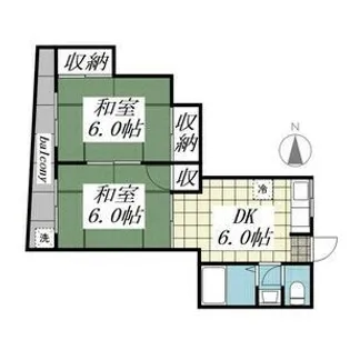 ハウス紫陽花【2階】の間取り