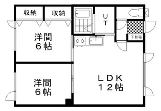 エルムハイツ昭和【2階】の間取り