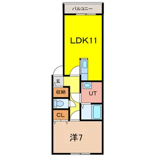 akua【1階】の間取り