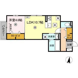 DーROOM高須2丁目 A棟【3階】の間取り