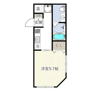 ハーモニーフラッツ不動前【2階】の間取り