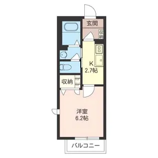 あさひハイツ【2階】の間取り