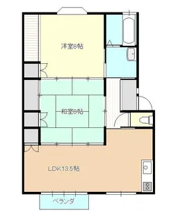 山形県山形市南原町1【アパート】の間取り
