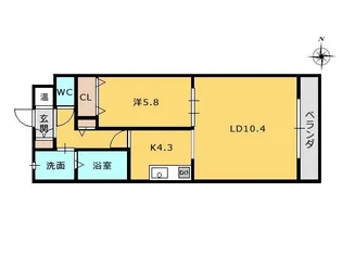 「エクサーブ東原」【3階】の間取り