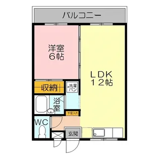 レックハウス ナガトウ C棟【2階】の間取り