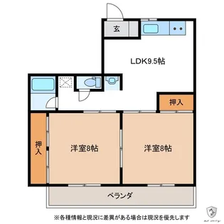 メゾン 西部【2階】の間取り