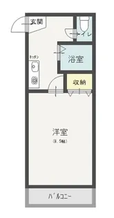ルシエルメゾンB棟【2階】の間取り