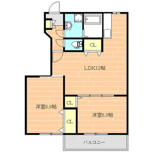 インペリアルC【1階】の間取り