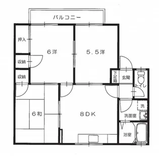 ハイム西本【2階】の間取り