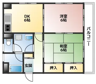 第3睦美荘ビル【5階】の間取り